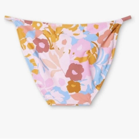 Xhilaration xl Strappy bikini bottom floral print y2k colorway soft new swim - Picture 6 of 12